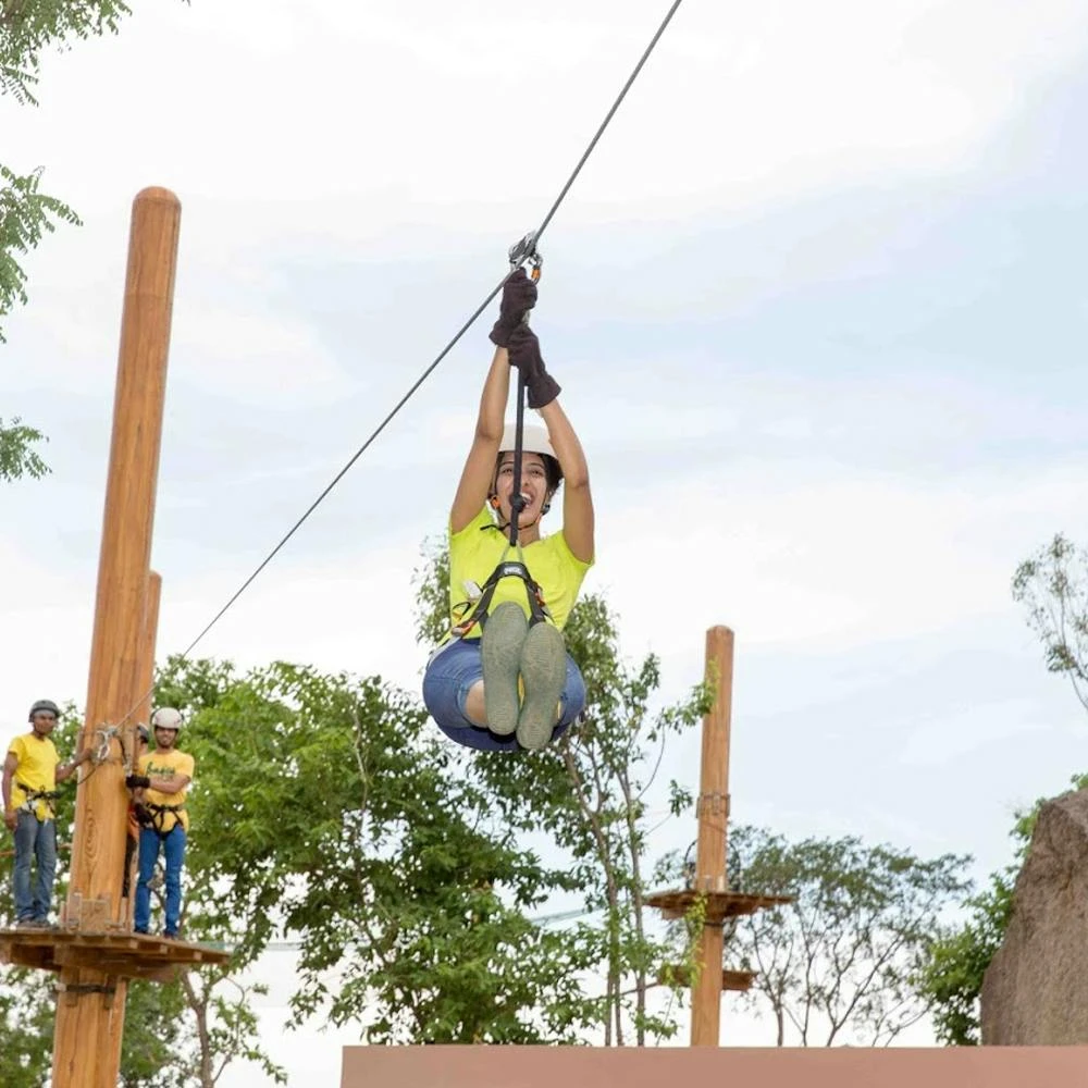 Book your adventure activity slot at Veda Adventures Park Noida - ideal for school trips, corporate team building, family outings, and birthday party celebrations