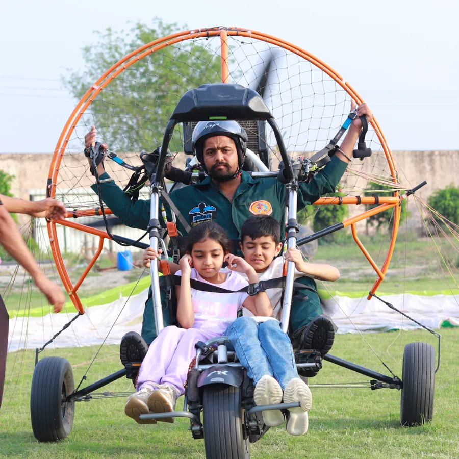 Paramotoring flight at Veda Adventure Park Noida